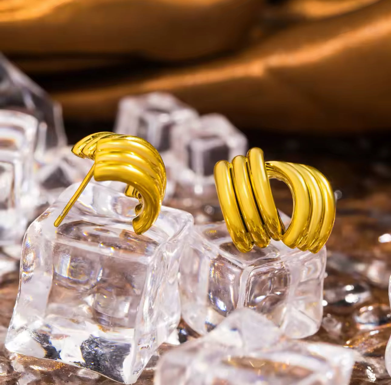 Mini Mirror Hoops