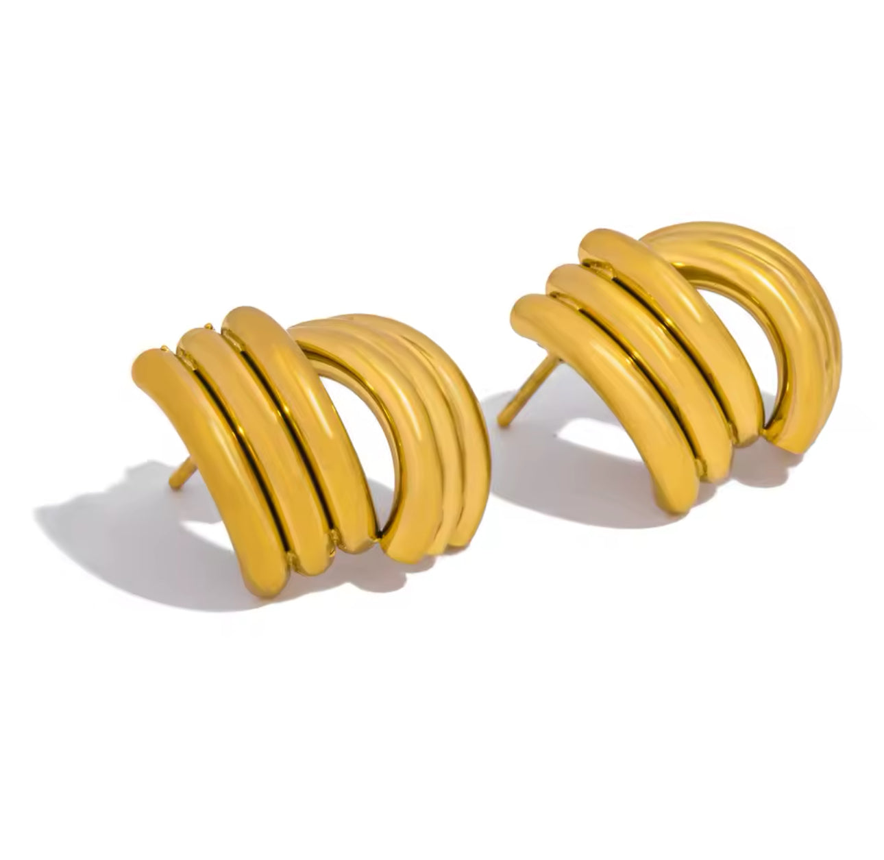 Mini Mirror Hoops