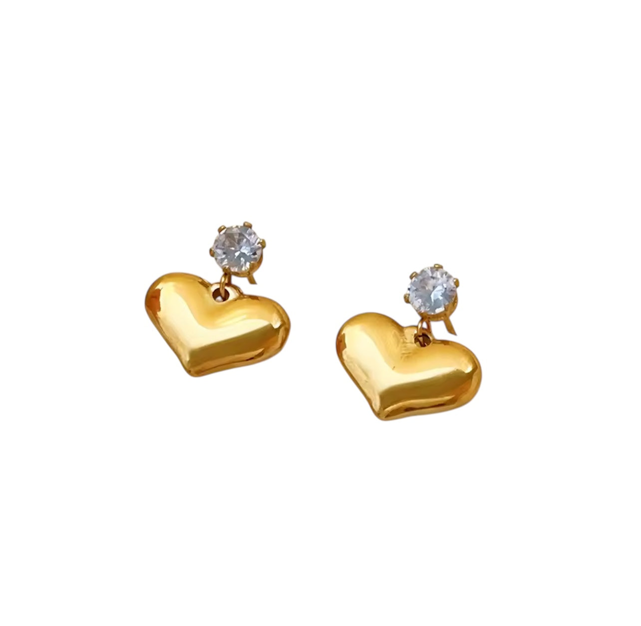 Conjunto Corazón Circonia