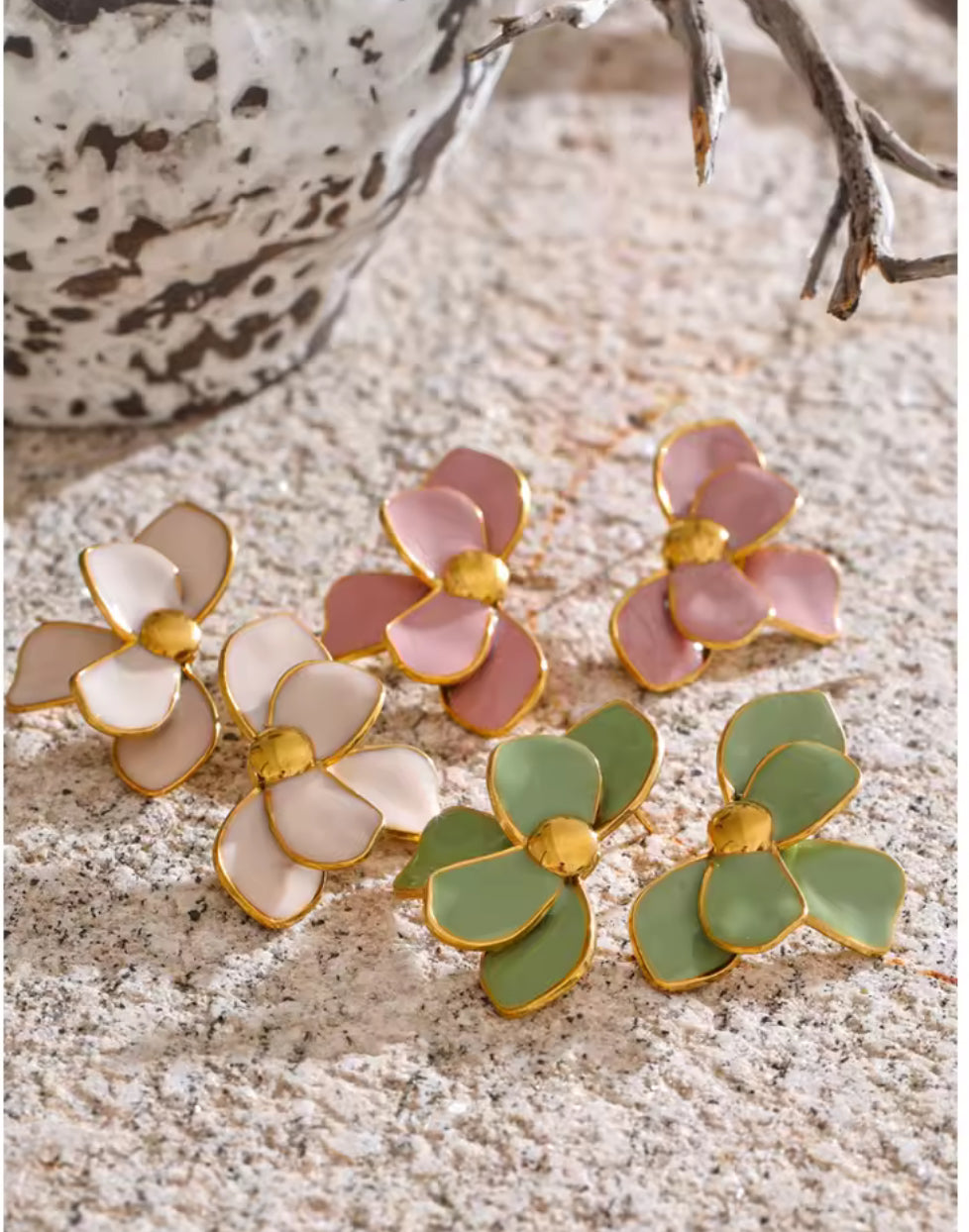 Half Enamel Petal