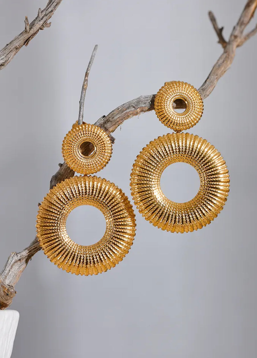 Double Circle Studs