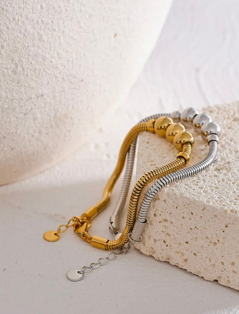 Pulsera 3 Beads x 2