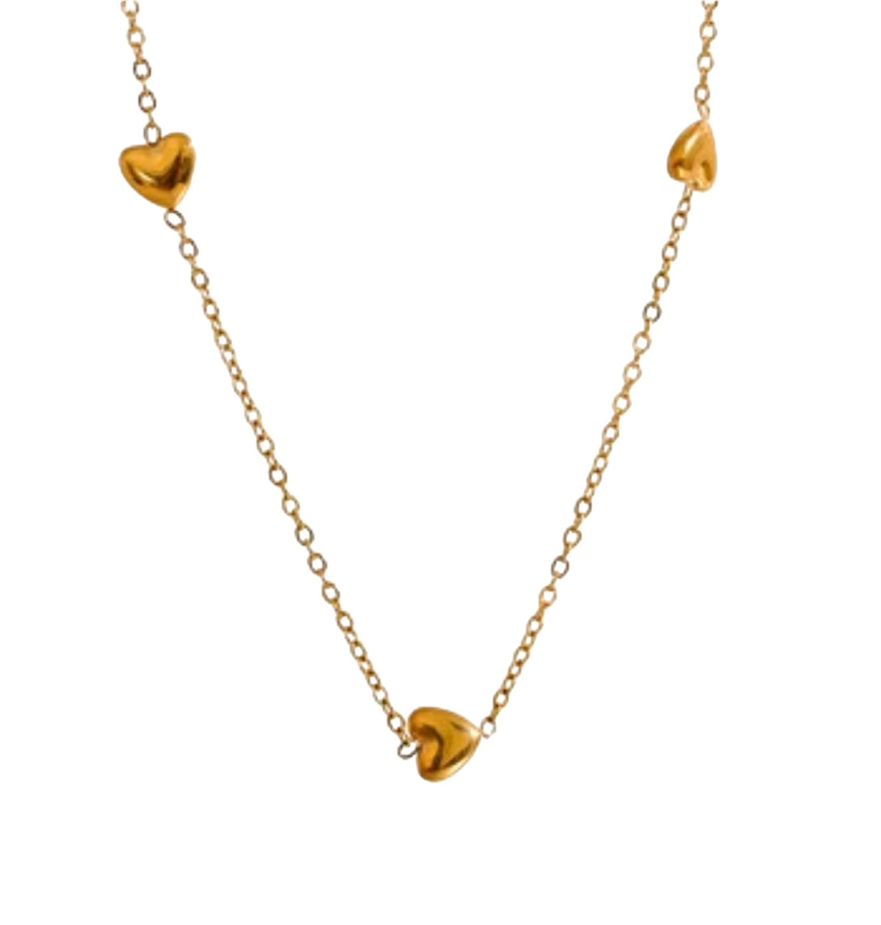 Heart Chain Chic Necklace x 2