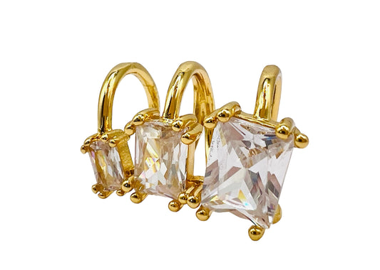 Ear Cuff Triple Cristal