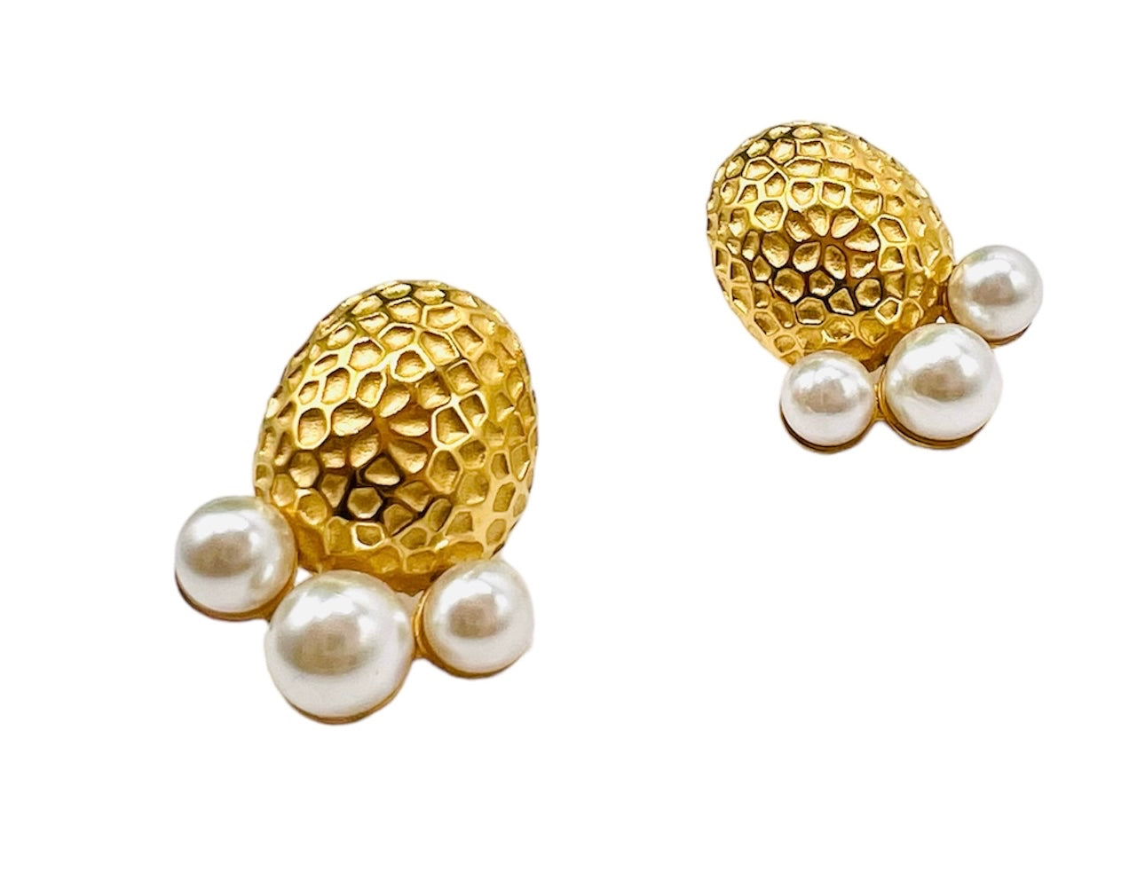 Three Pearls Studs