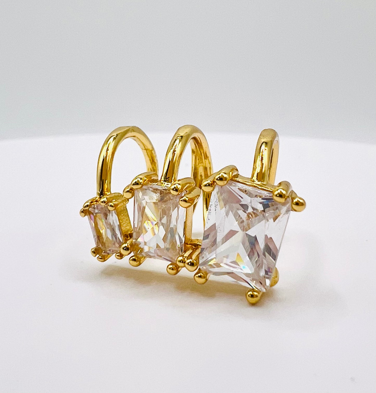 Ear Cuff Triple Cristal