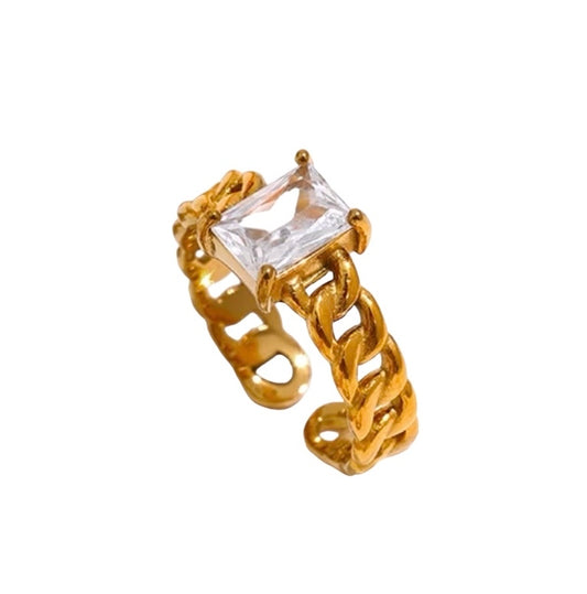 Chain Crystal Ring